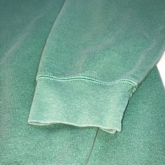 Anthropologie New York 1997  Oversized Crew Neck Sweatshirt Green Pink Sz M - Picture 5 of 9